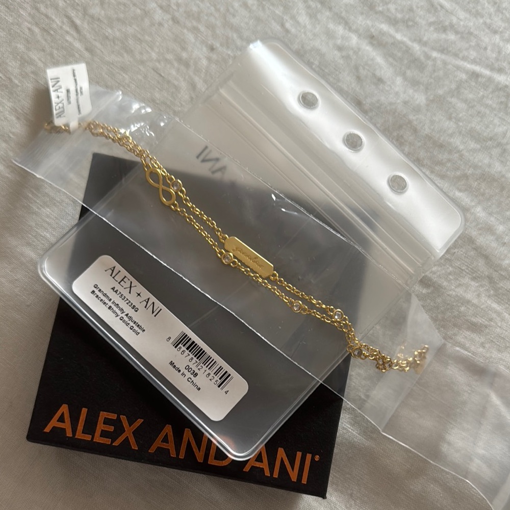 NWT Alex and Ani Gold Chain Bracelet